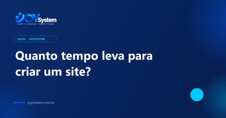 Quanto tempo leva para criar um site profissional?